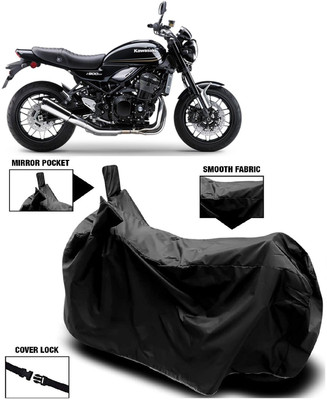 AutoFave Two Wheeler Cover for Kawasaki(Z900RS BS6, Black)