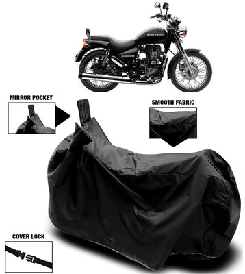 AutoKick Two Wheeler Cover for Royal Enfield(Thunderbird 500, Black)