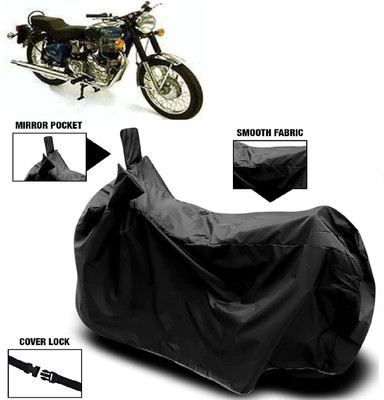 AutoFave Two Wheeler Cover for Royal Enfield(Machismo 500, Black)