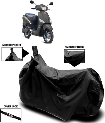 AutoFave Two Wheeler Cover for Hero(Electric Optima HS500 ER, Black)