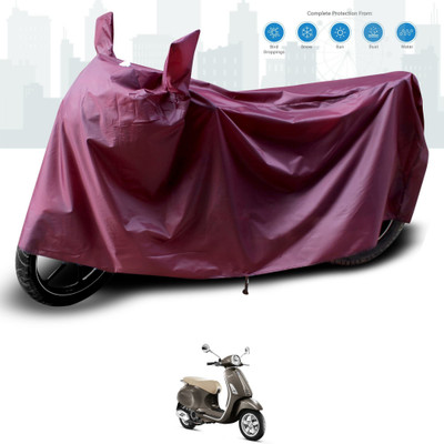 KEDIT Two Wheeler Cover for Vespa(Vespa VXL, Maroon)