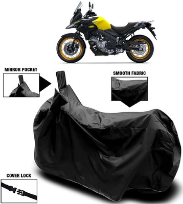 ANTOFY Two Wheeler Cover for Suzuki(V-Strom 650 XT, Black)