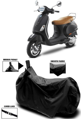 ANTOFY Two Wheeler Cover for Vespa(Vespa VXL 150, Black)