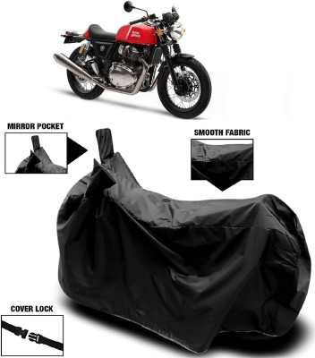 AutoKick Two Wheeler Cover for Royal Enfield(Continental GT 650, Black)