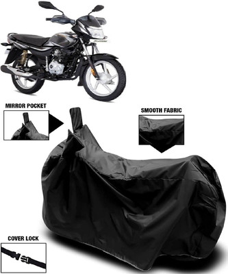 AutoFave Two Wheeler Cover for Bajaj(Platina 100, Black)