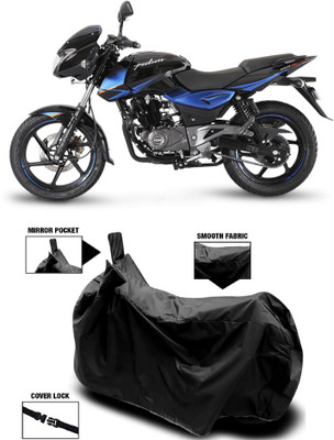 AutoFave Two Wheeler Cover for Bajaj(Pulsar 150 DTS-i, Black)