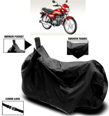 AutoFave Two Wheeler Cover for Hero(MotoCorp HF Deluxe, Black)