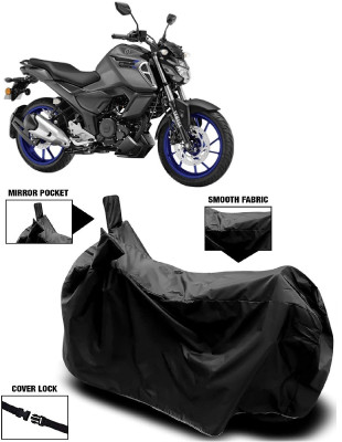 Autoprime Two Wheeler Cover for Yamaha(FZ S V3, Black)