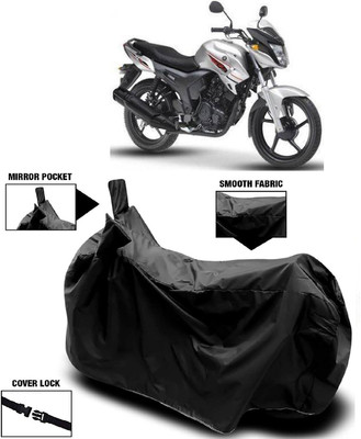 AutoFave Two Wheeler Cover for Yamaha(SZ R, Black)