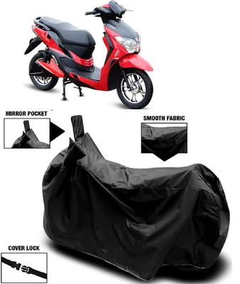 AutoFave Two Wheeler Cover for Hero(Electric Dash, Black)