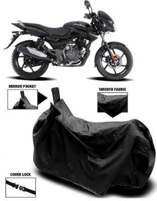 Mdstar Two Wheeler Cover for Bajaj(Pulsar 125, Black)