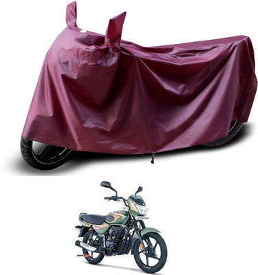 KEDIT Two Wheeler Cover for Bajaj(CT100, Maroon)