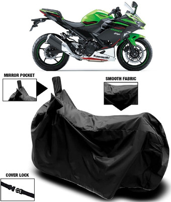 AutoFave Two Wheeler Cover for Kawasaki(Ninja 250, Black)
