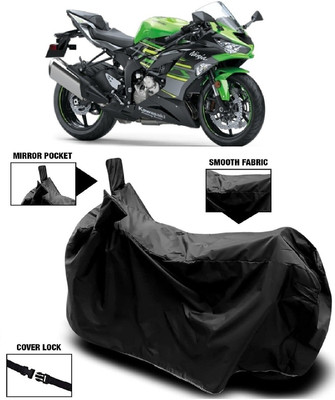 Autoprime Two Wheeler Cover for Kawasaki(Ninja ZX-6R, Black)