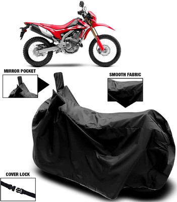 AutoKick Two Wheeler Cover for Honda(CRF 250 L, Black)