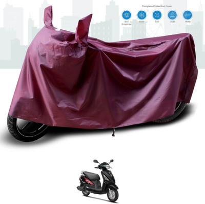 KEDIT Two Wheeler Cover for Suzuki(Swish 125, Maroon)