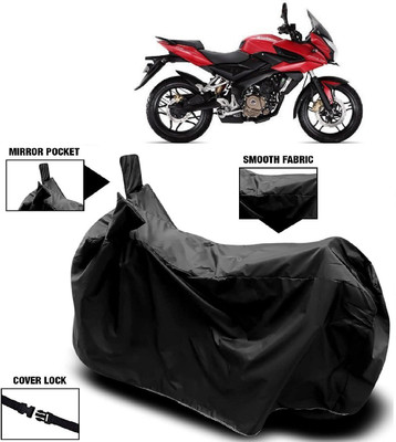AutoFave Two Wheeler Cover for Bajaj(Pulsar AS 150, Black)