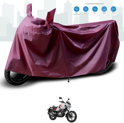 KEDIT Two Wheeler Cover for Bajaj(V12, Maroon)