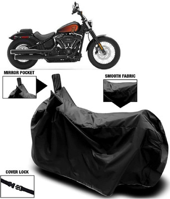 ANTOFY Two Wheeler Cover for Harley Davidson(Street Bob, Black)