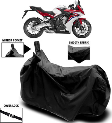 AutoFave Two Wheeler Cover for Honda(CBR 650F, Black)