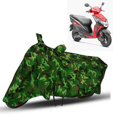 REVOC Two Wheeler Cover for Honda(Dio, Green)