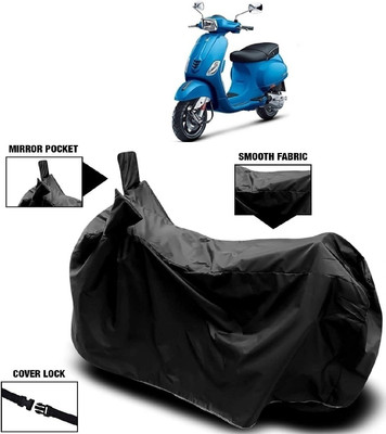 ANTOFY Two Wheeler Cover for Vespa(Vespa SXL 125, Black)