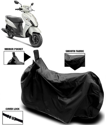 ANTOFY Two Wheeler Cover for Suzuki(Let's, Black)