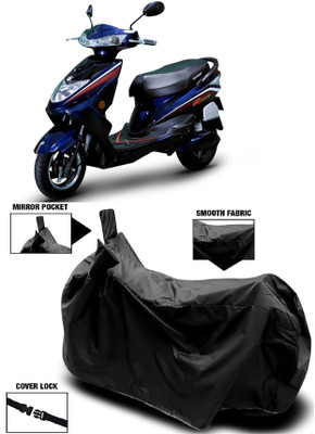 ANTOFY Two Wheeler Cover for Okinawa(Ridge Plus, Black)