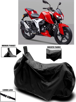 ANTOFY Two Wheeler Cover for TVS(Apache RTR 310, Black)