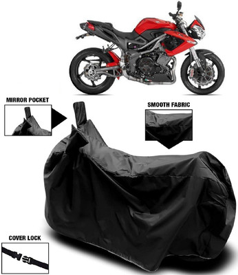 Autoprime Two Wheeler Cover for DSK Benelli(TNT R, Black)