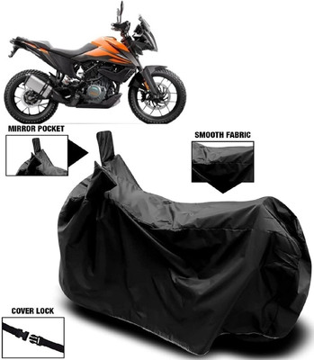 Autoprime Two Wheeler Cover for KTM(390 Adventure BS6, Black)