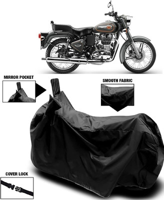 Autoprime Two Wheeler Cover for Royal Enfield(Bullet 500, Black)