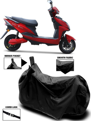 Autoprime Two Wheeler Cover for Techo Electra(Raptor BS6, Black)