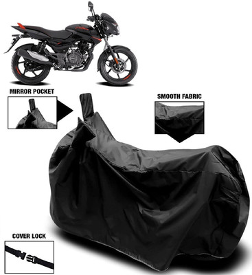 AutoFave Two Wheeler Cover for Bajaj(Pulsar 125 Neon BS6, Black)