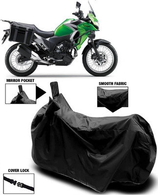 AutoFave Two Wheeler Cover for Kawasaki(Versys X 300, Black)