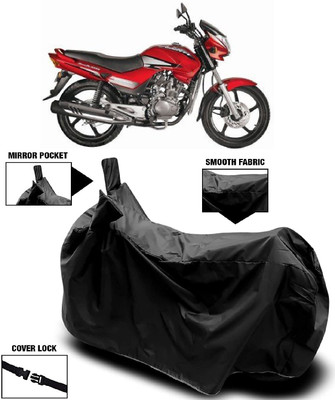 Autoprime Two Wheeler Cover for Hero(Ambition, Black)