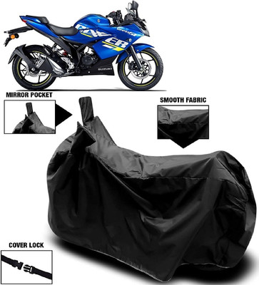 ANTOFY Two Wheeler Cover for Suzuki(Gixxer, Black)