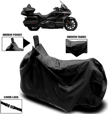 AutoFave Two Wheeler Cover for Honda(Gold Wing, Black)