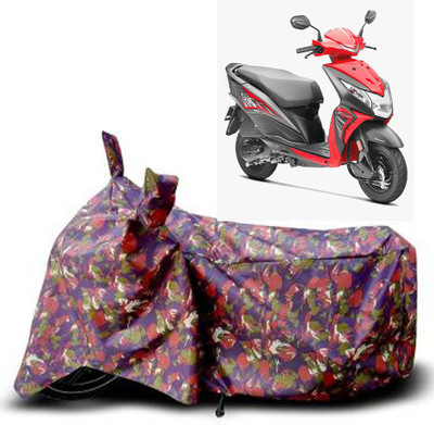 REVOC Two Wheeler Cover for Honda(Dio, Red)
