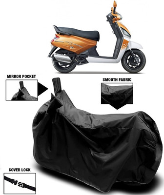 AutoFave Two Wheeler Cover for Mahindra(Gusto 125 BS6, Black)