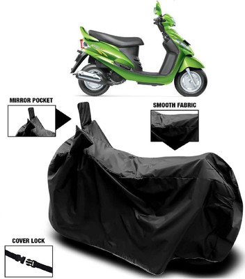 AutoFave Two Wheeler Cover for Mahindra(Rodeo RZ, Black)