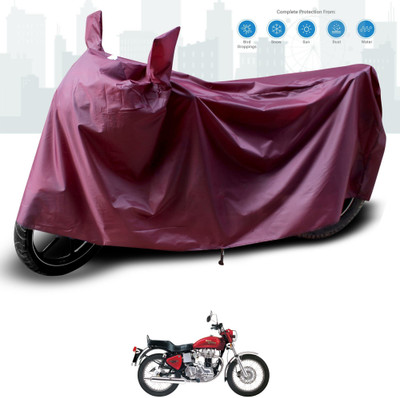 KEDIT Two Wheeler Cover for Royal Enfield(Electra 4S, Maroon)