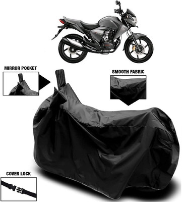 AutoFave Two Wheeler Cover for Honda(Unicorn Dazzler, Black)