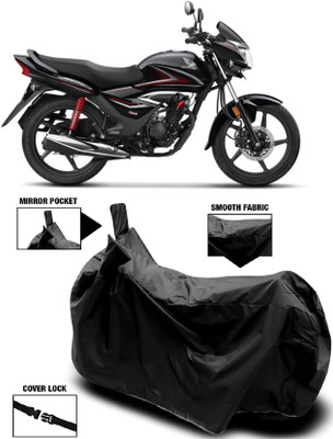 AutoKick Two Wheeler Cover for Honda(CB Shine, Black)