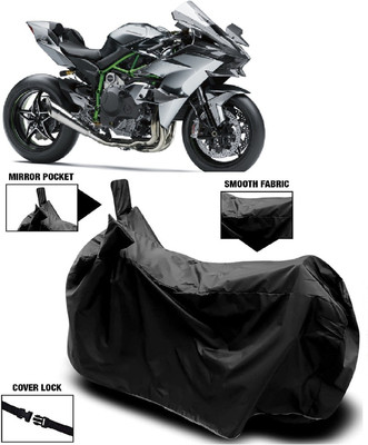 AutoKick Two Wheeler Cover for Kawasaki(Ninja H2R, Black)