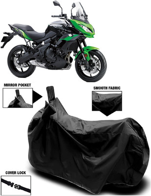 AutoFave Two Wheeler Cover for Kawasaki(Versys 650 BS6, Black)