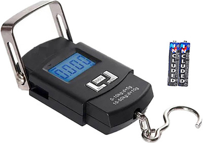 Kelo Digital Weighing Scale For Luggage- weight scale for luggage 50 kg 310/KKaj Weighing Scale(Black)