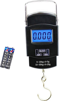 QNOVE Digital Luggage Scale With Metal Hook Hanging Weight Scale C662QA Weighing Scale(Black)