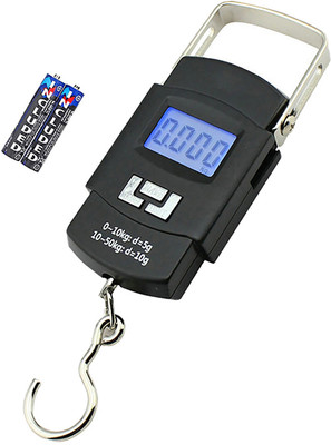 Glancing Hanging Luggage Fishing Portable- Hanging Luggage Fishing Portable 142/UGaj Weighing Scale(Black)