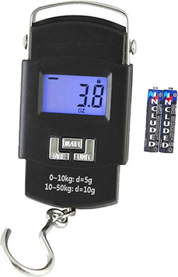 QNOVE Digital Luggage Scale With Metal Hook Hanging Weight Scale C812QA Weighing Scale(Black)